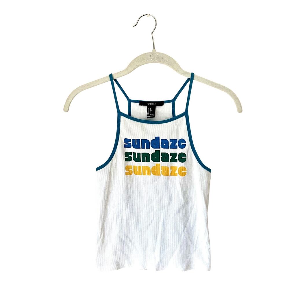 Forever 21 Sundaze Graphic Tank Top: Modern